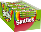 Skittles empaque frontal mostrando 24 paquetes para compartir