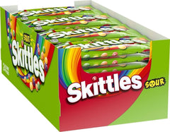 Skittles empaque frontal mostrando 24 paquetes para compartir