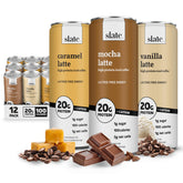Slate lata frontal del pack de 12 mostrando diseño y conveniencia