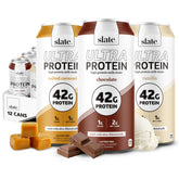 Slate packaging frontal muestra el surtido y conveniencia