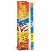 Slim Jim empaque frontal mostrando caja de 24 unidades y conveniencia
