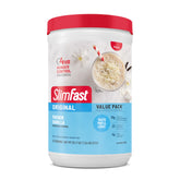 SlimFast envase frontal French Vanilla mostrando diseño y porciones