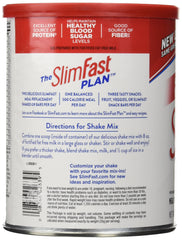 SlimFast detalle del polvo cremoso para mezclar con leche fácilmente