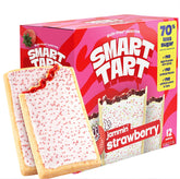 SMART TART caja frontal de 12 unidades mostrando la marca y beneficios bajos en azúcar