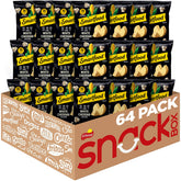 Smartfood paquete frontal con 64 bolsas mostrando conveniencia y marca