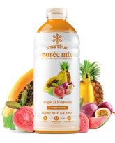 Smartfruit envase frontal Tropical Harmony muestra tamaño y sabor