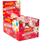 Smarties paletas Double Lollies caja frontal mostrando 24 unidades y colores vivos