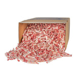 Smarties frontal de la caja de 40 lb mostrando cantidad y empaque, Smarties conveniencia para eventos
