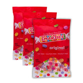 Smarties empaque frontal mostrando las tres bolsas y conveniencia