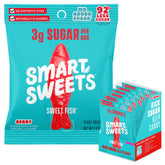 SmartSweets frente del empaque mostrando bolsa individual y beneficios bajos en azúcar