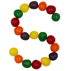 Smarty Stop primer plano de textura y color de las bolas ácidas, aspecto apetitoso