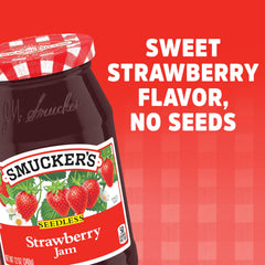 Smucker's comparación de tamaño del frasco de 12 oz para referencia de porción