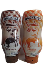 Smucker's botella frontal exhibiendo sabores y conveniencia