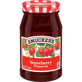 Smucker's tarro frontal 12 oz mostrando la etiqueta y beneficios para desayuno