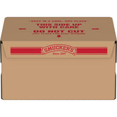 Smucker's vaso 1 oz frontal mostrando etiqueta y porción práctica