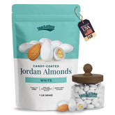 Snackathon empaque frontal mostrando bolsa blanca de 1 lb y resellado para eventos