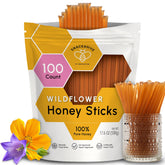 Snackathon sticks frontal mostrando bolsa resellable y conteo 100 beneficios de conveniencia
