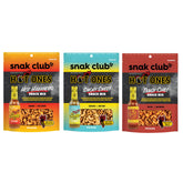 Snak Club pack frontal mostrando las tres bolsas y variedad de sabores