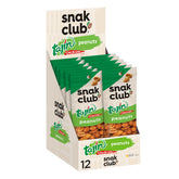 Snak Club paquete frontal mostrado, snack fácil de llevar