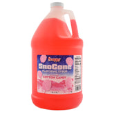 Snappy jarra frontal de sirope cotton candy con etiqueta visible y atractivo color dulce