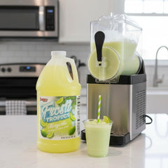 SNAPPY Frosti Tropics en máquina slush produciendo margarita congelada lista