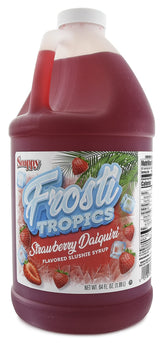 SNAPPY jarra Frosti Tropics frente mostrando envase práctico y resellable