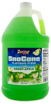 Snappy jarabe manzana verde envase frontal listo para servir y ahorrar tiempo