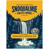 Snoqualmie Falls Lodge empaque frontal mostrando mezcla y ventaja de preparación rápida