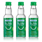 SodaStream bubly Drops lima vista frontal con envase compacto y sabor listo
