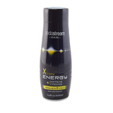 sodastream botella energy frente mostrando etiqueta y volumen 440 ml, práctico almacenamiento