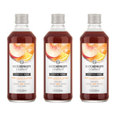 sodastream frente del pack de tres botellas mostrando etiqueta y tamaño