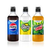 sodastream pack frontal con tres botellas listo para preparar bebidas