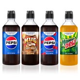 sodastream Pepsi frontal del envase mostrando etiqueta y boquilla, facilita verter