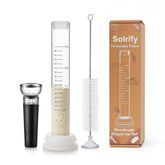 Solrify tubo de frente mostrando escala visible y beneficio de control