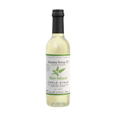 Sonoma Syrup Co botella frontal con jarabe de menta, presentación clara y atractiva