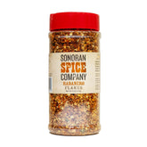 Sonoran Spice envase frontal mostrando 4 oz y etiqueta clara, facilita identificación rápida