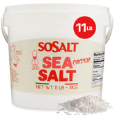 SoSalt Dal Mare Di Trapani cubeta frontal muestra el formato 5 kg y conservación