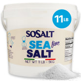 SoSalt Dal Mare Di Trapani balde 5 kg mostrando envase sólido y uso profesional