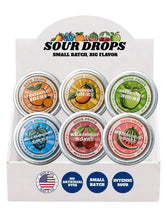 Sour Drops empaque frontal mostrando variedad y portabilidad