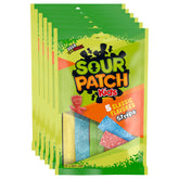 SOUR PATCH KIDS paquete frontal mostrando seis bolsas, ideal para comprar a granel