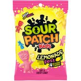 SOUR PATCH KIDS empaque frontal que muestra sabores limonada y colores llamativos