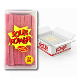Sour Power tubo frente mostrando 2.5 lb y tapa resealable, ideal para almacenamiento