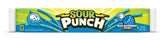 Sour Punch pajitas bandeja frontal mostrando porción y presentación compartible