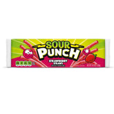 Sour Punch bandeja frontal mostrando envase king y cantidad