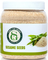 Sown and Grown paquete frontal mostrando semillas blancas y tamaño ideal