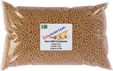 Soymerica envase frontal 7 lb mostrando sello Non-GMO y beneficio de frescura