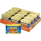 SPAM lata frontal mostrando marca y formato, práctico para despensa