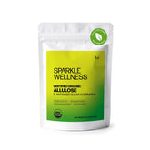 Sparkle Wellness frente del paquete mostrando la marca y beneficios orgánicos