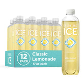 Sparkling Ice botella frontal mostrando etiqueta y sabor clásico limonada, fresca y sin azúcar