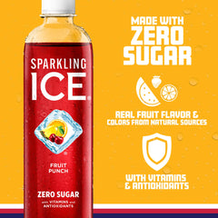 Sparkling Ice pack de 12 botellas, suministro ideal para reuniones